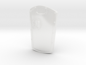 Base - Tactical Power Shields (Left) in Clear Ultra Fine Detail Plastic: Small