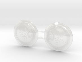 Shadow Vipers - Round Power Shields (L&R) in Clear Ultra Fine Detail Plastic: Small