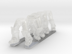 Mixed - Bloodguard Power Armor Legs in Clear Ultra Fine Detail Plastic: Small