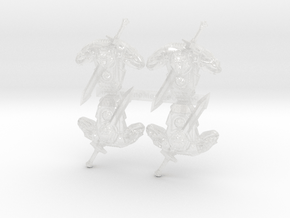 Sword-mounted Wolf Skull GR:1a Volkpacks in Clear Ultra Fine Detail Plastic: Small