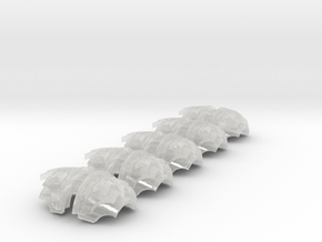 Storm Legion 1 - T:2a Cataphractii Shoulder Sets in Clear Ultra Fine Detail Plastic: Small