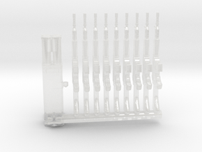 Mix AR18 & AR10 AC 112 & M202 in Clear Ultra Fine Detail Plastic