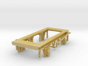 HO scale 8-shoe 9ft WB chassis in Tan Fine Detail Plastic