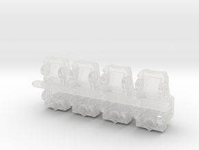 Comet8 tractor in Clear Ultra Fine Detail Plastic: 6mm