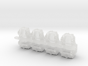 Comet12 tractor in Clear Ultra Fine Detail Plastic: 6mm