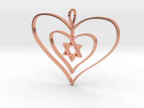 Alba's Heart 01 in Natural Copper: Extra Large