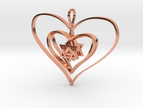Alba's Heart A-Double-Domed in Polished Copper