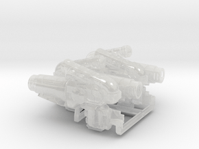 Gunslinger Air Cannons in Clear Ultra Fine Detail Plastic