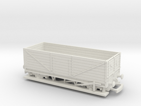 HO/OO LWB Long 7-plank wagon S1 face Bachmann in White Natural Versatile Plastic