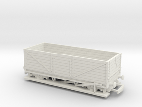 HO/OO LWB Long 7-plank wagon v1.5 Bachmann in White Natural Versatile Plastic