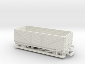 HO/OO LWB Long 7-plank wagon v2 Bachmann in White Natural Versatile Plastic