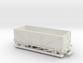 HO/OO LWB Long 7-plank wagon v2.5 Bachmann in White Natural Versatile Plastic