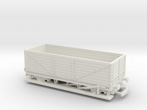 HO/OO LWB Long 7-plank wagon v1 Bachmann in White Natural Versatile Plastic