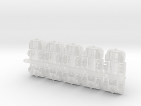 Tmx150 tractor in Clear Ultra Fine Detail Plastic: 6mm