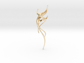 Flame and Air in 14K Yellow Gold