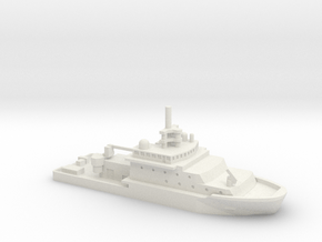 1/700 Scale USNS Neil Armstrong AGOR-27 in White Natural Versatile Plastic