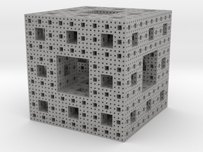 Menger Sponger in Aluminum: Medium