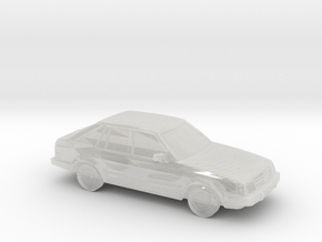 1/43 1985-88 Ford Escort USA in Clear Ultra Fine Detail Plastic