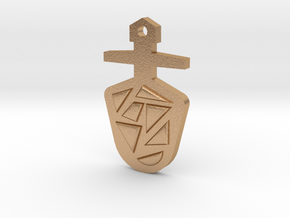 TARDIS key  in Natural Bronze