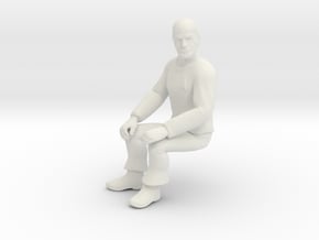 SPOCK SITTING - TOS Bridge Crew in White Natural Versatile Plastic: 1:32