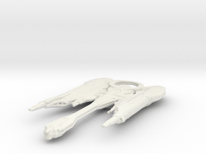 Klingon Qow Class 1/15000 Attack Wing in White Natural Versatile Plastic