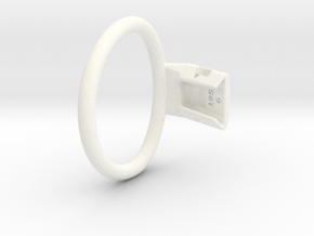 Q4e single ring 62.1mm in White Smooth Versatile Plastic: Small