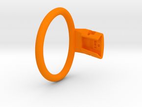Q4e single ring 62.1mm in Orange Smooth Versatile Plastic: Small