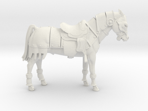 Armored Horse v 2 in White Natural Versatile Plastic