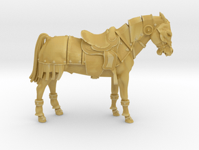 Armored Horse v 2 in Tan Fine Detail Plastic