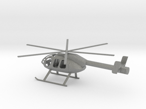 1/72 Scale Boeing MD600 Helicopter in Gray PA12