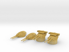 1/600 IJN 41 cm/45 3rd Year Type naval gun Set in Tan Fine Detail Plastic