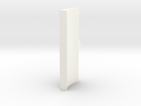 Schild Tiefe Anhängung in White Smooth Versatile Plastic: 1:32
