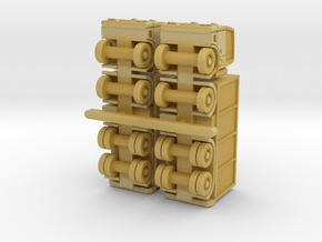 EuroTruck v1 Box 4axle in Tan Fine Detail Plastic: 6mm