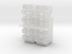 EuroTruck v1 Box 4axle in Clear Ultra Fine Detail Plastic: 6mm
