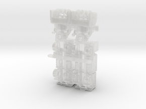 MB4 snow blower rev2 in Clear Ultra Fine Detail Plastic: 6mm