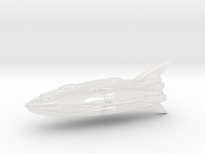 Alyeska Battleship in Clear Ultra Fine Detail Plastic