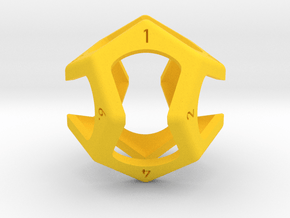 D12 Loop Dice (oversized) in Yellow Smooth Versatile Plastic