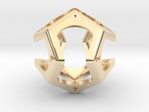 D12 Loop Dice (oversized) in 14k Gold Plated Brass