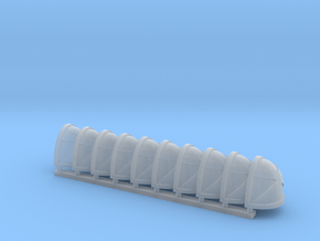 10-20x Sanguine Angel Death Team Standard Shoulder in Clear Ultra Fine Detail Plastic: Medium