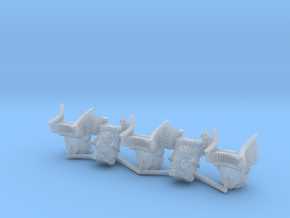 5-10x Jet Packs for Veteran Space Knights in Clear Ultra Fine Detail Plastic: Small
