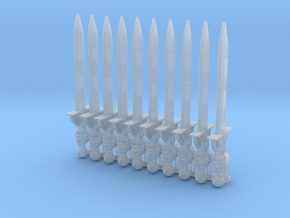10-20x Sanguine Angels Alternate Veteran Swords in Clear Ultra Fine Detail Plastic: Extra Small