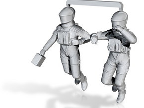 SF Astronauts Floating Study in Clear Ultra Fine Detail Plastic: 1:48 - O