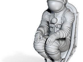 Soyuz Cosmonaut With Seat 1:24 / 1:48 in Clear Ultra Fine Detail Plastic: 1:24
