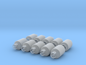 30lb propane tanks in Clear Ultra Fine Detail Plastic: 1:35