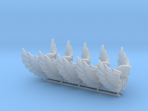 Winged Jetpacks (x1, x5 or x6) in Clear Ultra Fine Detail Plastic: Medium
