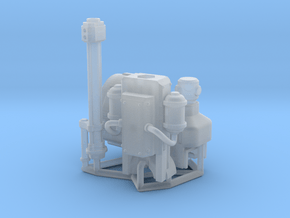 Squire-Engine Autobombard (long barrel) in Clear Ultra Fine Detail Plastic: Small