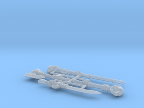 Psycher weapons in Clear Ultra Fine Detail Plastic: Small