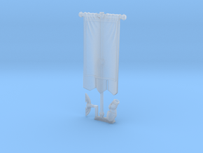 SM Blank Banner in Clear Ultra Fine Detail Plastic: Medium