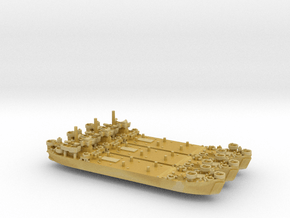 USN WW2 LST Mk2 (x3) in Tan Fine Detail Plastic: 1:1200