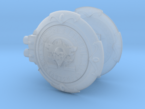 Omega Wolves Thunder Nailer Shield Chapter Symbol in Clear Ultra Fine Detail Plastic: Small